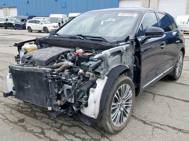 2LMTJ8LR7GBL32576 - 2016 LINCOLN MKX RESERV BLACK photo 2