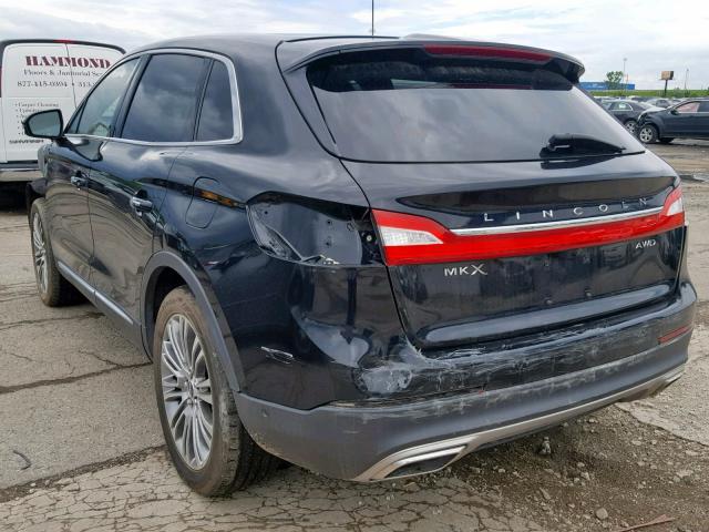 2LMTJ8LR7GBL32576 - 2016 LINCOLN MKX RESERV BLACK photo 3