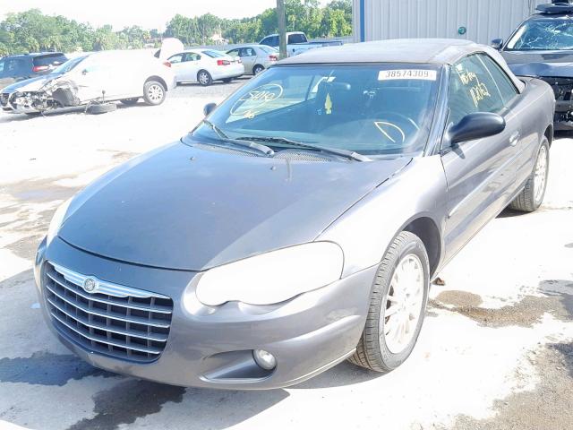 1C3EL55R45N567330 - 2005 CHRYSLER SEBRING TO SILVER photo 2