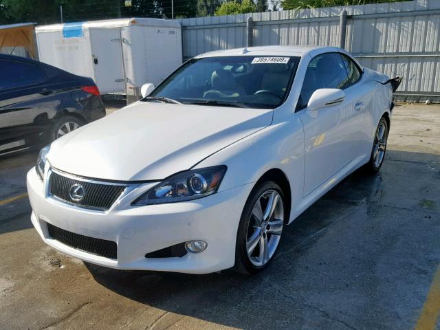 JTHFE2C28C2508003 - 2012 LEXUS IS 350 WHITE photo 2