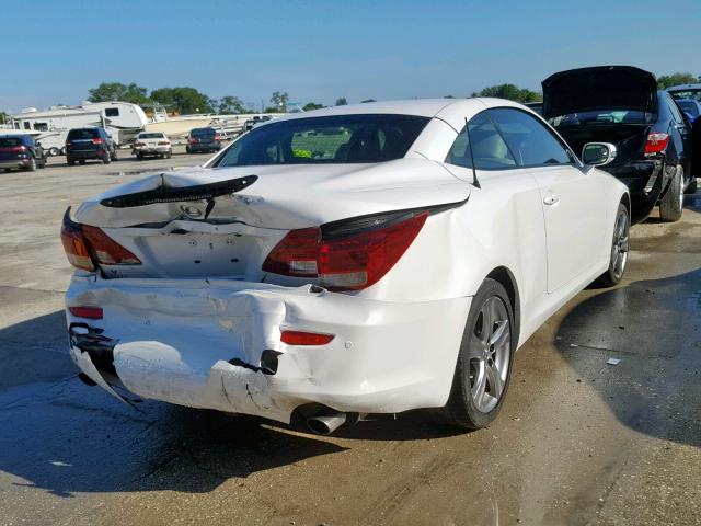 JTHFE2C28C2508003 - 2012 LEXUS IS 350 WHITE photo 4