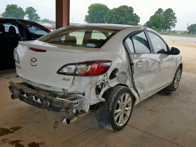 JM1BL1S69A1104537 - 2010 MAZDA 3 S WHITE photo 4