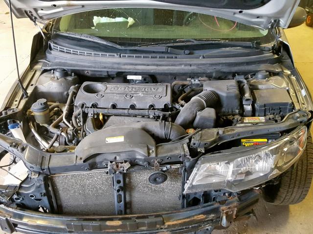 KNAFU4A29C5601062 - 2012 KIA FORTE EX GRAY photo 7