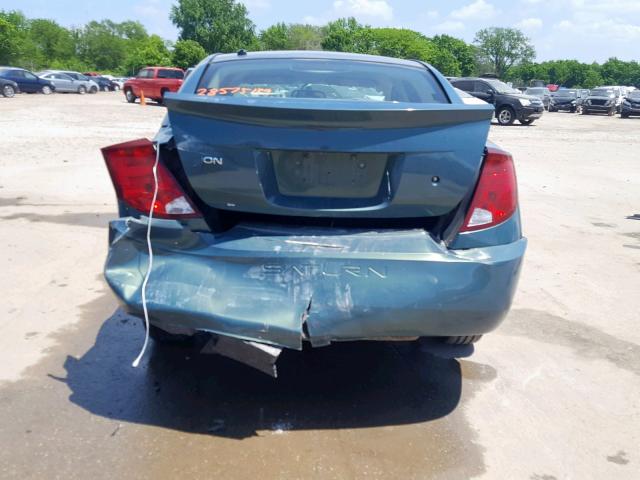 1G8AJ55FX7Z146501 - 2007 SATURN ION LEVEL GREEN photo 9