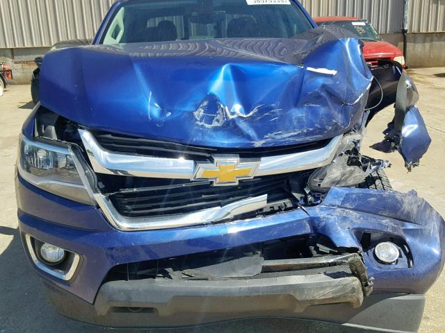 1GCGTCE36G1343328 - 2016 CHEVROLET COLORADO L BLUE photo 7