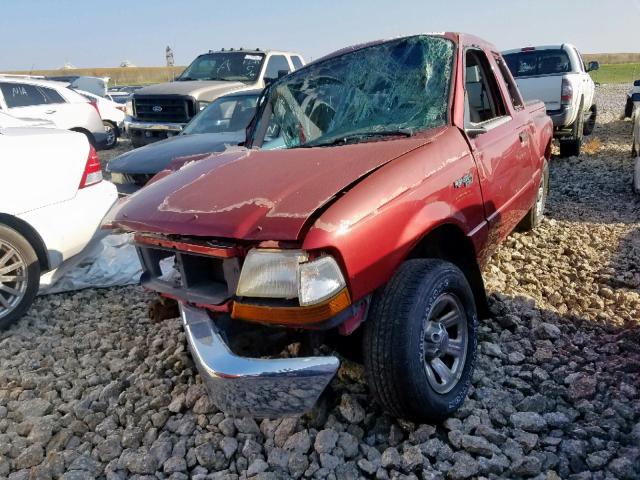 1FTYR14V8YTA06675 - 2000 FORD RANGER SUP RED photo 2