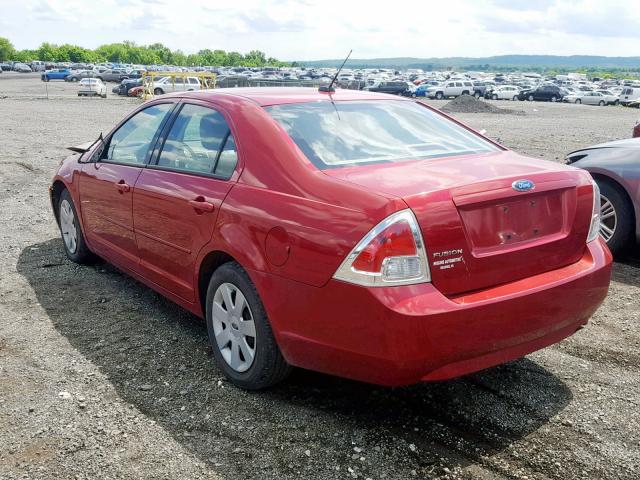 3FAHP06Z39R122035 - 2009 FORD FUSION S RED photo 3