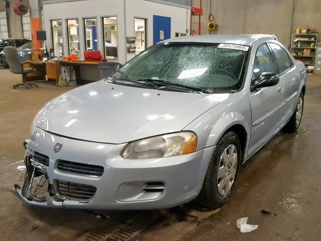 1B3EJ46X81N539017 - 2001 DODGE STRATUS SE BLUE photo 2