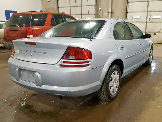 1B3EJ46X81N539017 - 2001 DODGE STRATUS SE BLUE photo 4