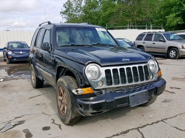 1J4GL58K15W723329 - 2005 JEEP LIBERTY LI BLACK photo 1