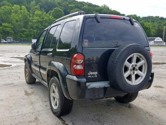 1J4GL58K15W723329 - 2005 JEEP LIBERTY LI BLACK photo 3