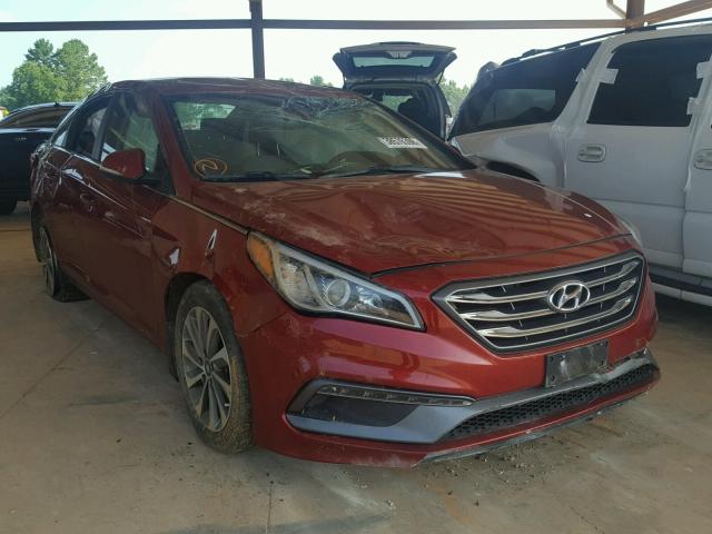 5NPE34AF1FH159953 - 2015 HYUNDAI SONATA SPO RED photo 1