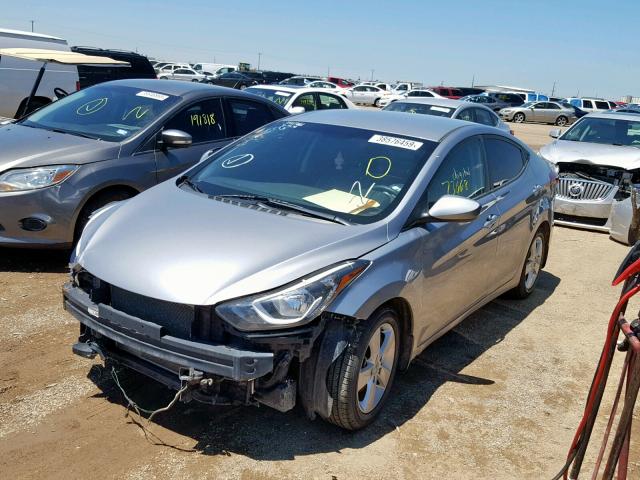 5NPDH4AE9FH606842 - 2015 HYUNDAI ELANTRA SE SILVER photo 2