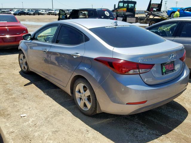 5NPDH4AE9FH606842 - 2015 HYUNDAI ELANTRA SE SILVER photo 3