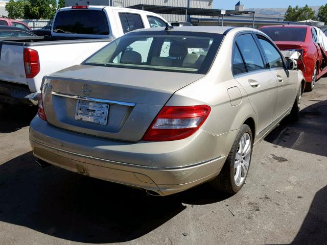 WDDGF5EB8BR152973 - 2011 MERCEDES-BENZ C300 BEIGE photo 4