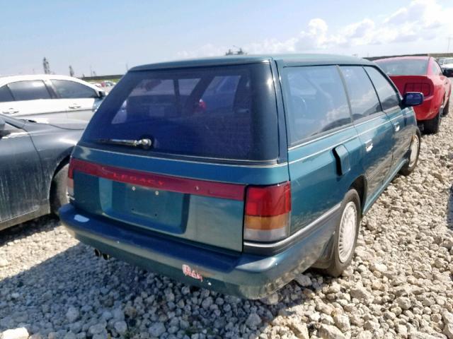 4S3BJ6335P6961778 - 1993 SUBARU LEGACY L TEAL photo 4