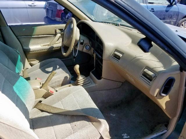 4S3BJ6335P6961778 - 1993 SUBARU LEGACY L TEAL photo 5