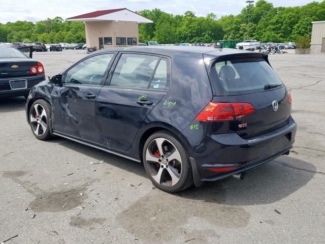 3VW447AU7HM074957 - 2017 VOLKSWAGEN GTI S/SE BLACK photo 3