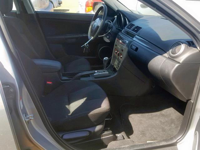 JM1BK323381816671 - 2008 MAZDA 3 S SILVER photo 5