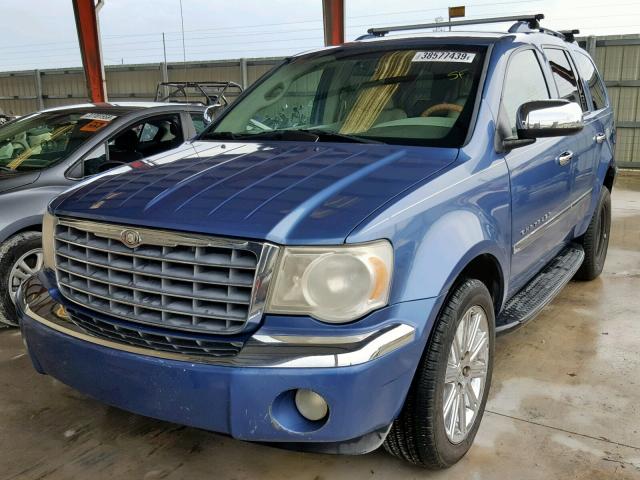 1A8HX58207F519079 - 2007 CHRYSLER ASPEN LIMI BLUE photo 2