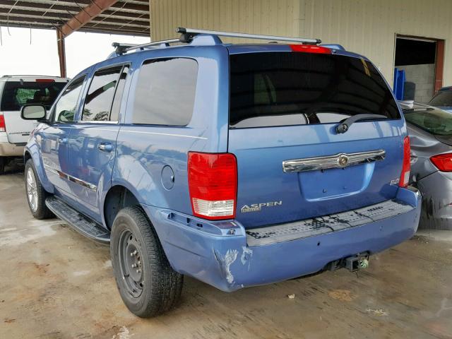 1A8HX58207F519079 - 2007 CHRYSLER ASPEN LIMI BLUE photo 3