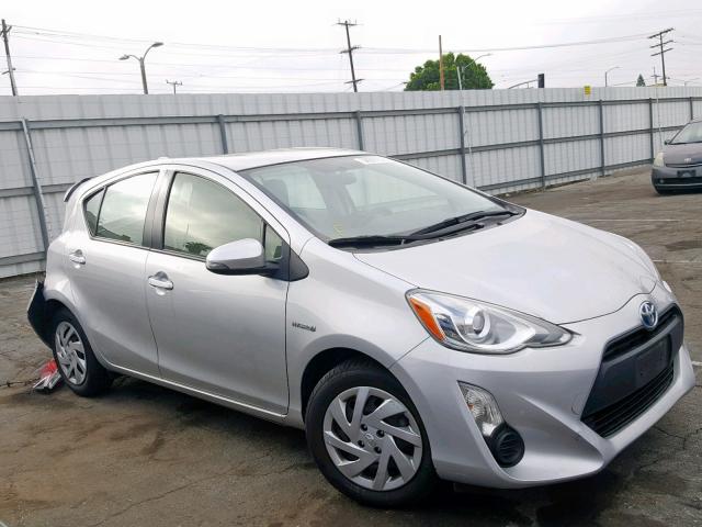 JTDKDTB39F1095490 - 2015 TOYOTA PRIUS C SILVER photo 1