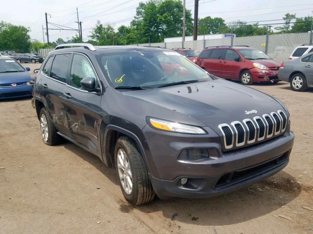 1C4PJMCS0EW260516 - 2014 JEEP CHEROKEE L GRAY photo 1