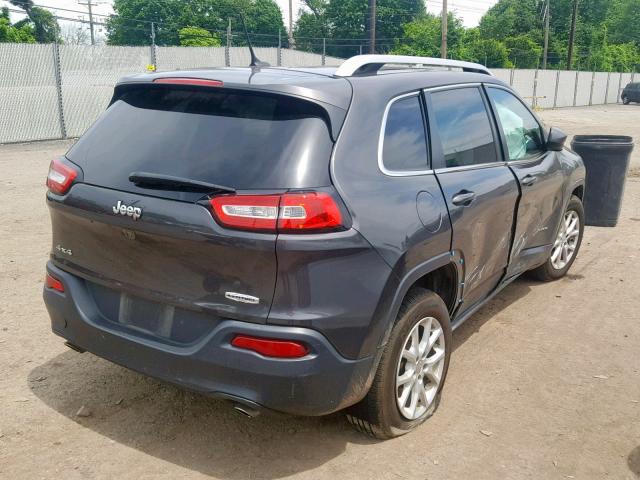 1C4PJMCS0EW260516 - 2014 JEEP CHEROKEE L GRAY photo 4