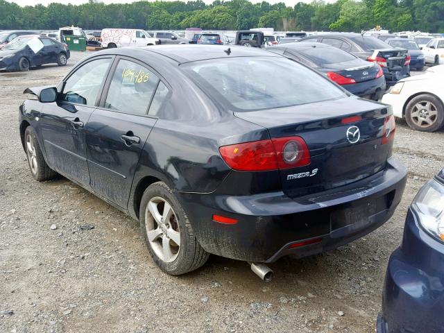 JM1BK32F261477182 - 2006 MAZDA 3 I BLACK photo 3