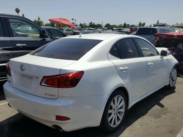 JTHBK262792086348 - 2009 LEXUS IS 250 WHITE photo 4