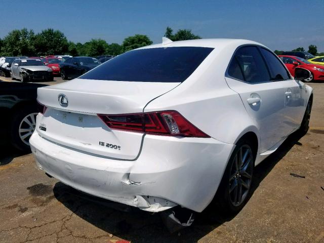 JTHBA1D20G5029307 - 2016 LEXUS IS 200T WHITE photo 4