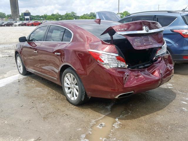 1G4GB5G33FF232194 - 2015 BUICK LACROSSE BURGUNDY photo 3