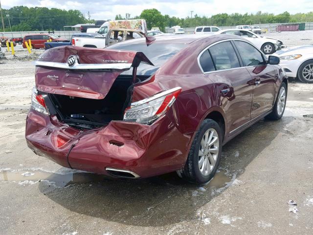 1G4GB5G33FF232194 - 2015 BUICK LACROSSE BURGUNDY photo 4