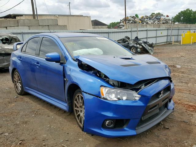 JA32W8FV0FU023903 - 2015 MITSUBISHI LANCER EVO BLUE photo 1