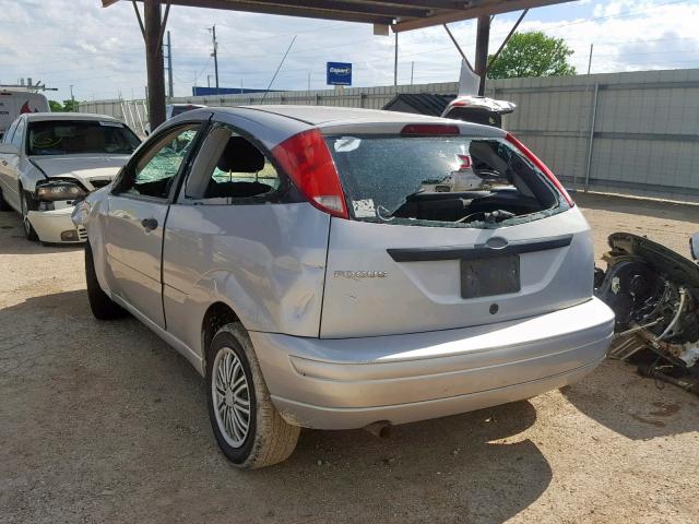 1FAFP31N27W323352 - 2007 FORD FOCUS ZX3 SILVER photo 3