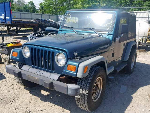 1J4FY29P6WP767697 - 1998 JEEP WRANGLER / GREEN photo 2