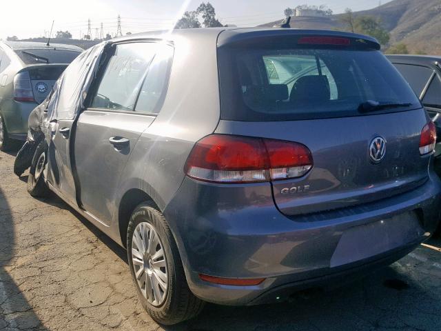 WVWDB7AJ7CW113389 - 2012 VOLKSWAGEN GOLF 灰色 照片 3