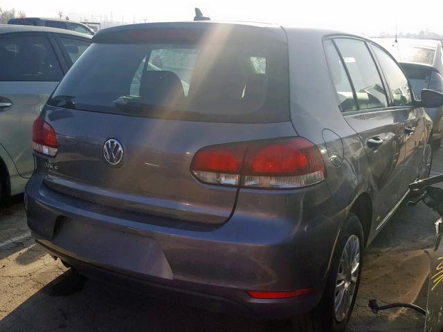 WVWDB7AJ7CW113389 - 2012 VOLKSWAGEN GOLF 灰色 照片 4