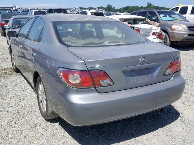 JTHBF30G830114322 - 2003 LEXUS ES 300 SILVER photo 3