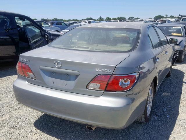 JTHBF30G830114322 - 2003 LEXUS ES 300 SILVER photo 4