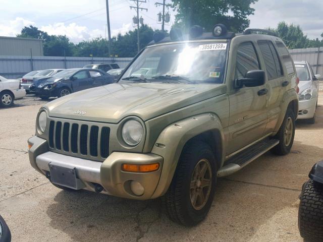 1J4GL38K42W331607 - 2002 JEEP LIBERTY RE GREEN photo 2