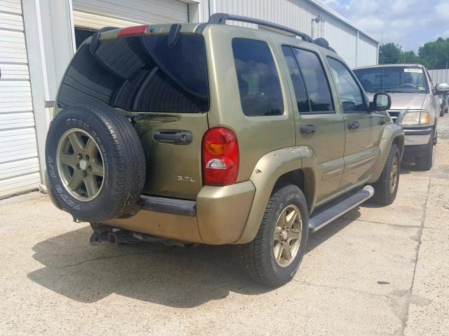 1J4GL38K42W331607 - 2002 JEEP LIBERTY RE GREEN photo 4