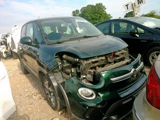 ZFBCFADH0EZ008963 - 2014 FIAT 500L TREKK GREEN photo 1