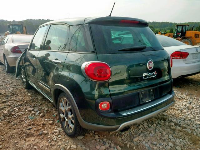 ZFBCFADH0EZ008963 - 2014 FIAT 500L TREKK GREEN photo 3