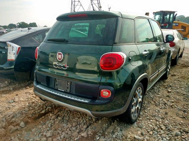 ZFBCFADH0EZ008963 - 2014 FIAT 500L TREKK GREEN photo 4