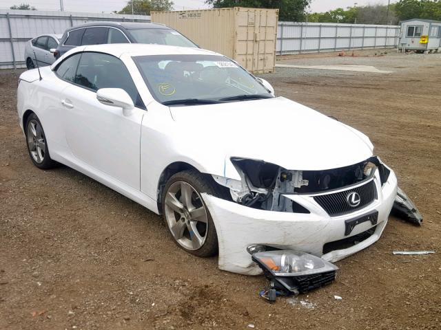 JTHFF2C26B2516046 - 2011 LEXUS IS 250 WHITE photo 1