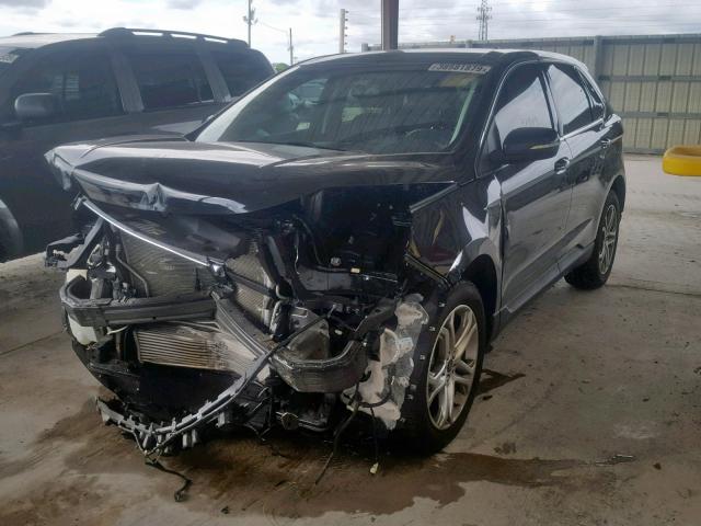 2FMPK3K96FBB41146 - 2015 FORD EDGE TITAN BLACK photo 2