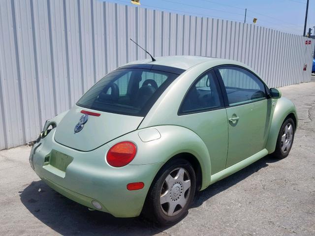 3VWDD21CX1M439244 - 2001 VOLKSWAGEN NEW BEETLE მწვანე ფოტო 4