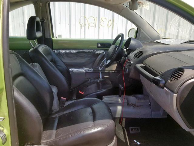 3VWDD21CX1M439244 - 2001 VOLKSWAGEN NEW BEETLE მწვანე ფოტო 5