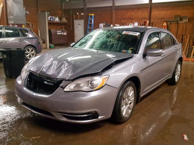 1C3CCBAB1DN620806 - 2013 CHRYSLER 200 LX SILVER photo 2